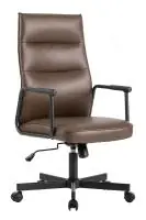 Кресло для руководителя Riva Chair Sten W-263H Коричневая экокожа