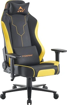 Геймерское кресло Rapid (экокожа желтая)